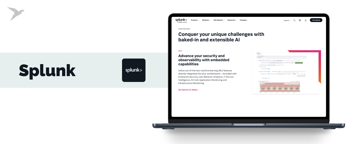 Splunk AI tools for anomaly detection