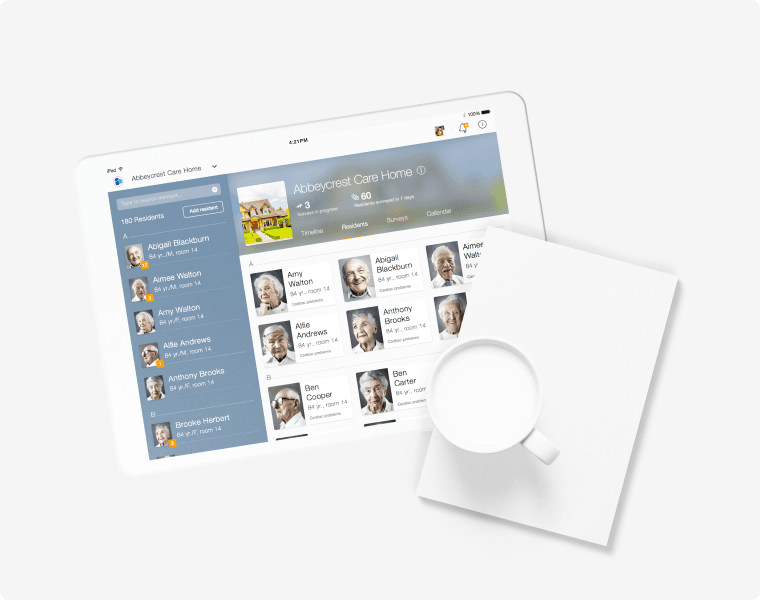 Visual iPad app for Health Check