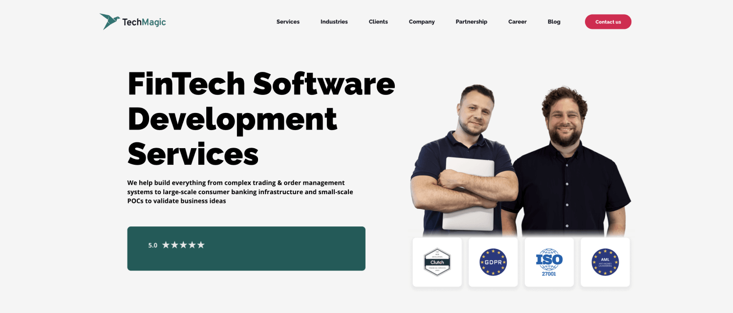 Finane software development compeny - TechMagic