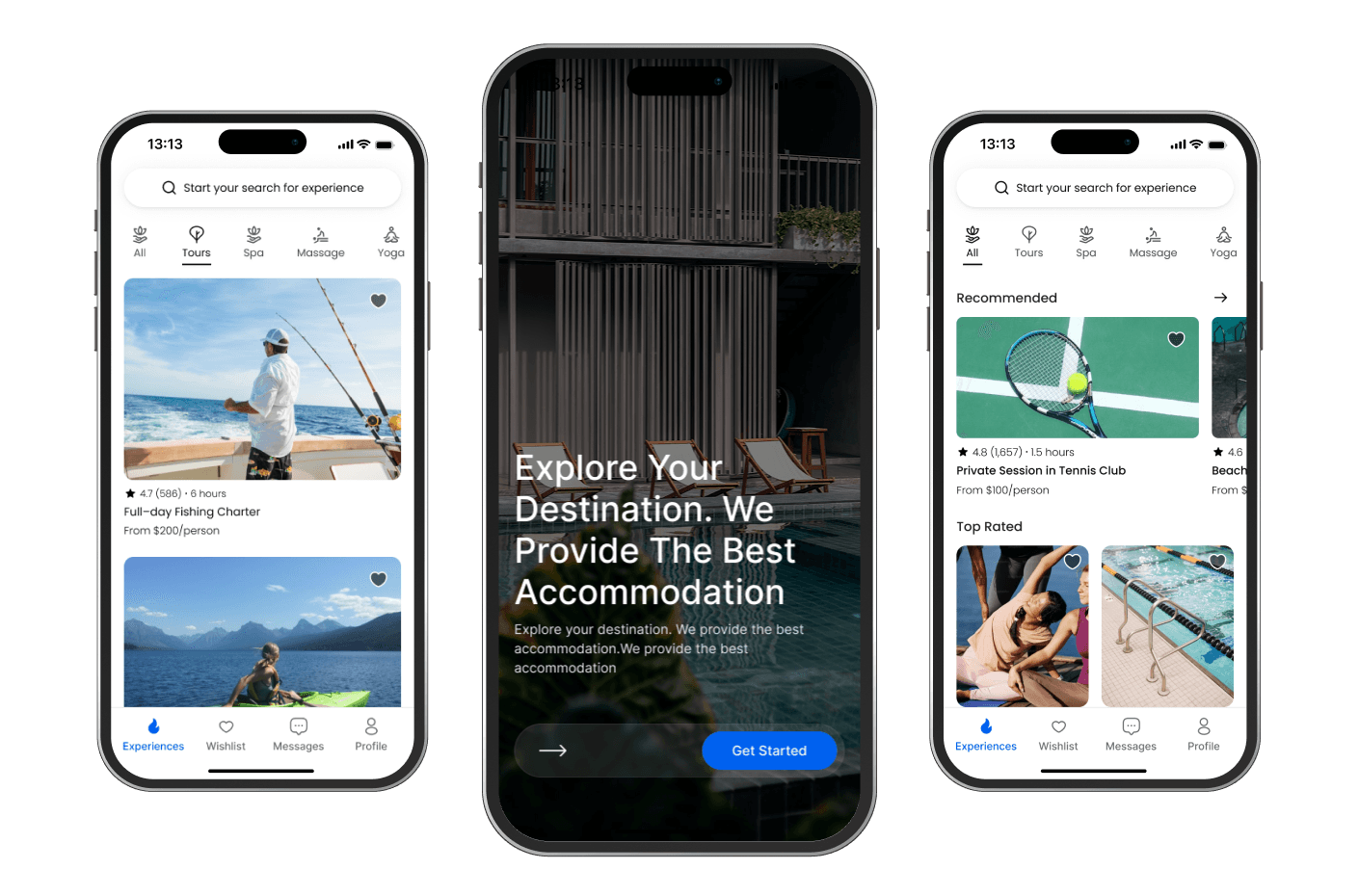 Guest-focused Experience Booking Mobile App