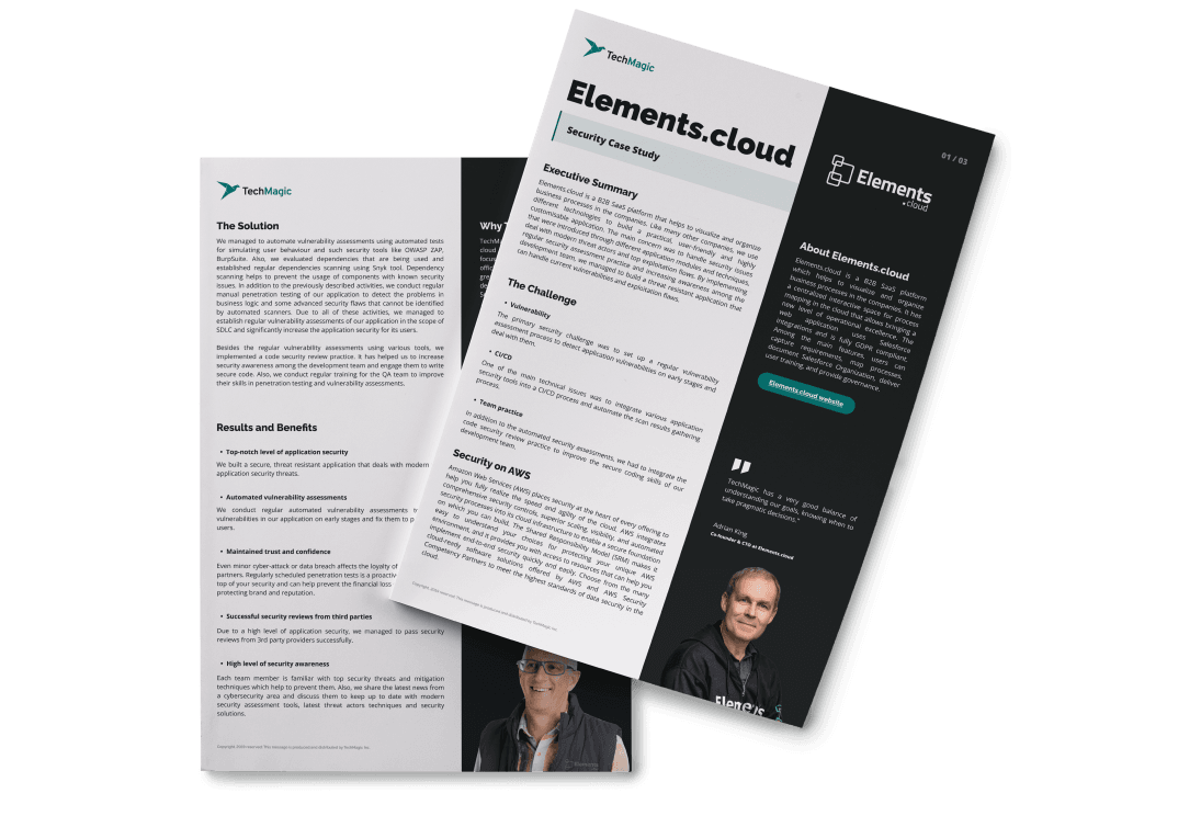 Discover how we helped Elements.Cloud strengthen their cybersecurity