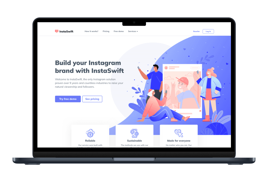 Platform for growing Instagram account