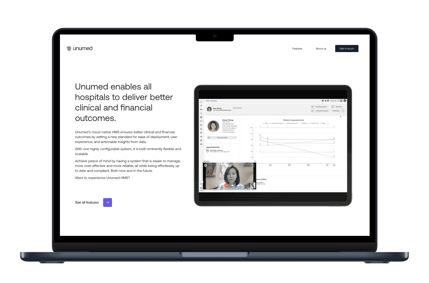 Penetration test of the hospital management system