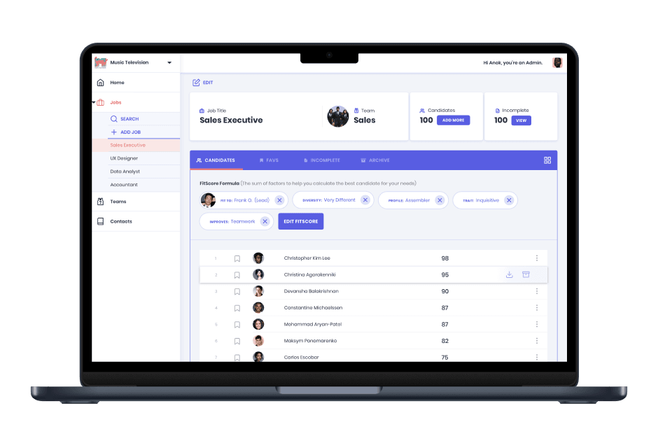 Developing a set of applications for HR-tech startup