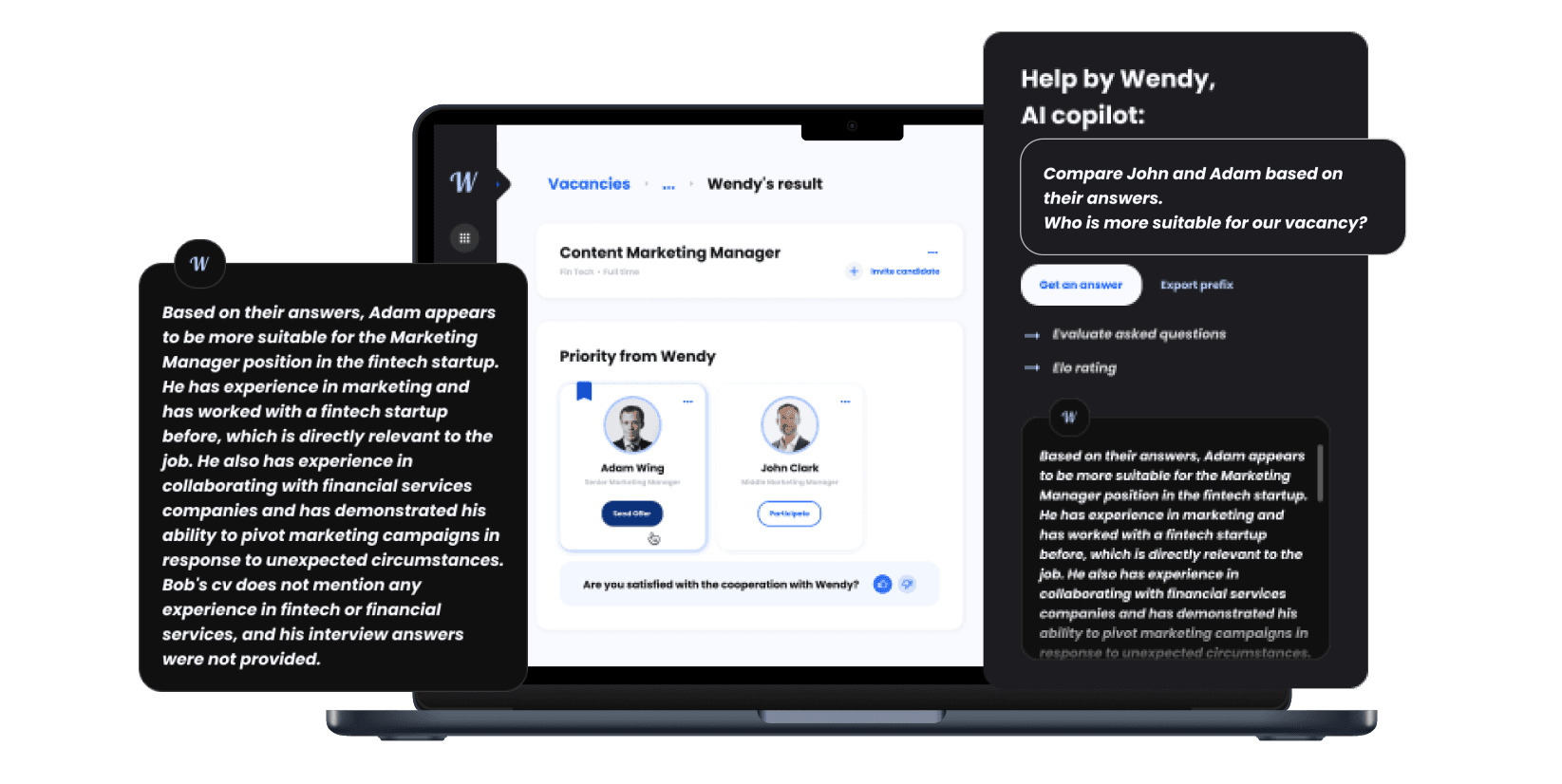 Example of Wendy’s results on interview
